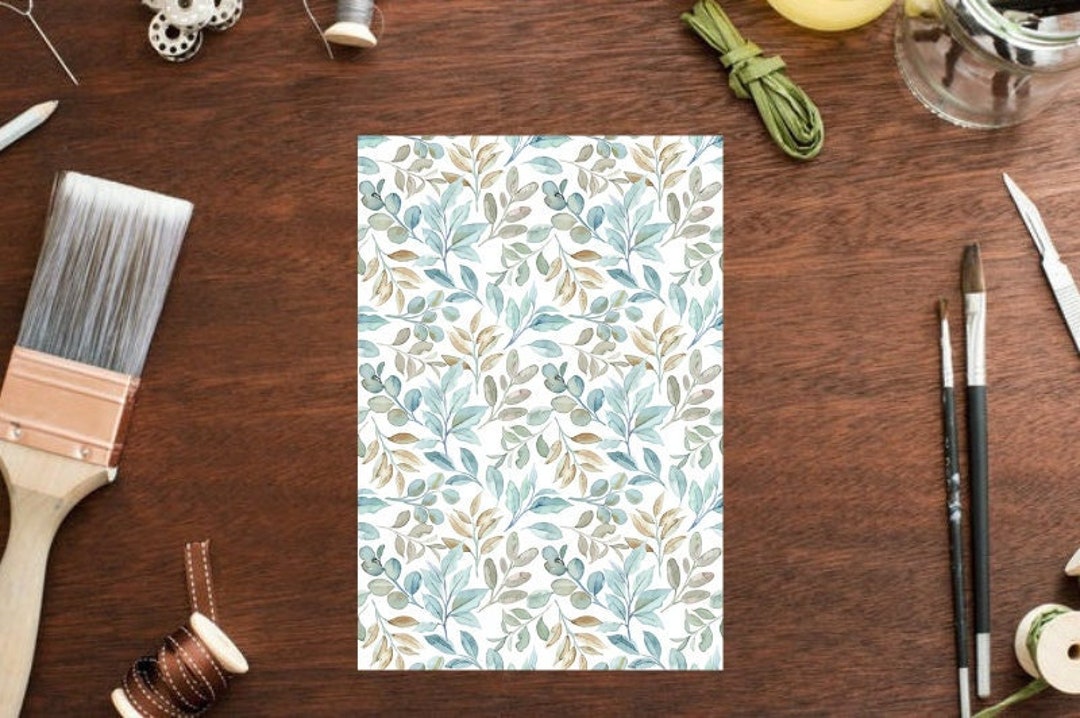 Polymer Clay Transfer Paper, Clay Transfer Paper, Watercolor Summer Spring , Polymer Clay