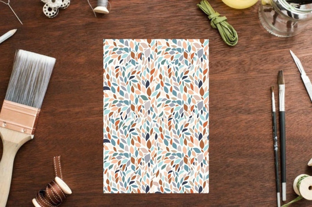 Polymer Clay Clay Transfer Sheets, Leaf Design Clay Print, Leaves Clay