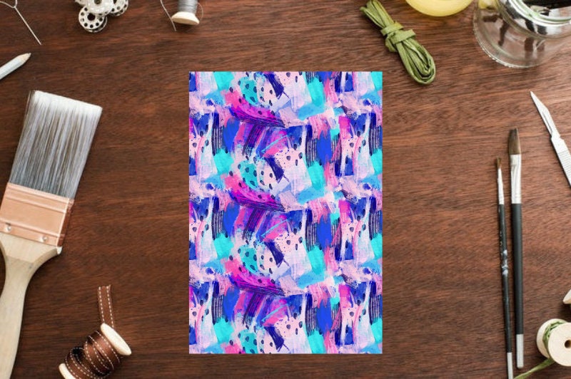 Clay Transfer Paper Watercolor Summer Spring Polymer Clay Etsy