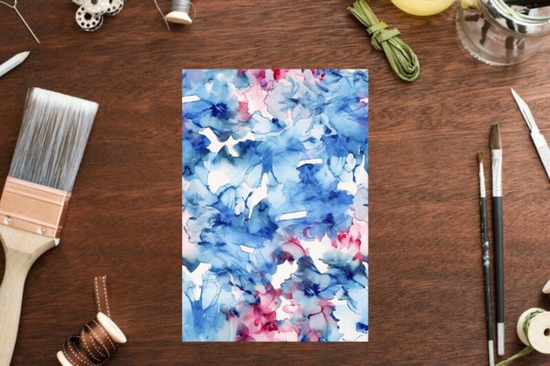 Watercolor Image Transfer Clay Transfer Paper Watercolor Etsy