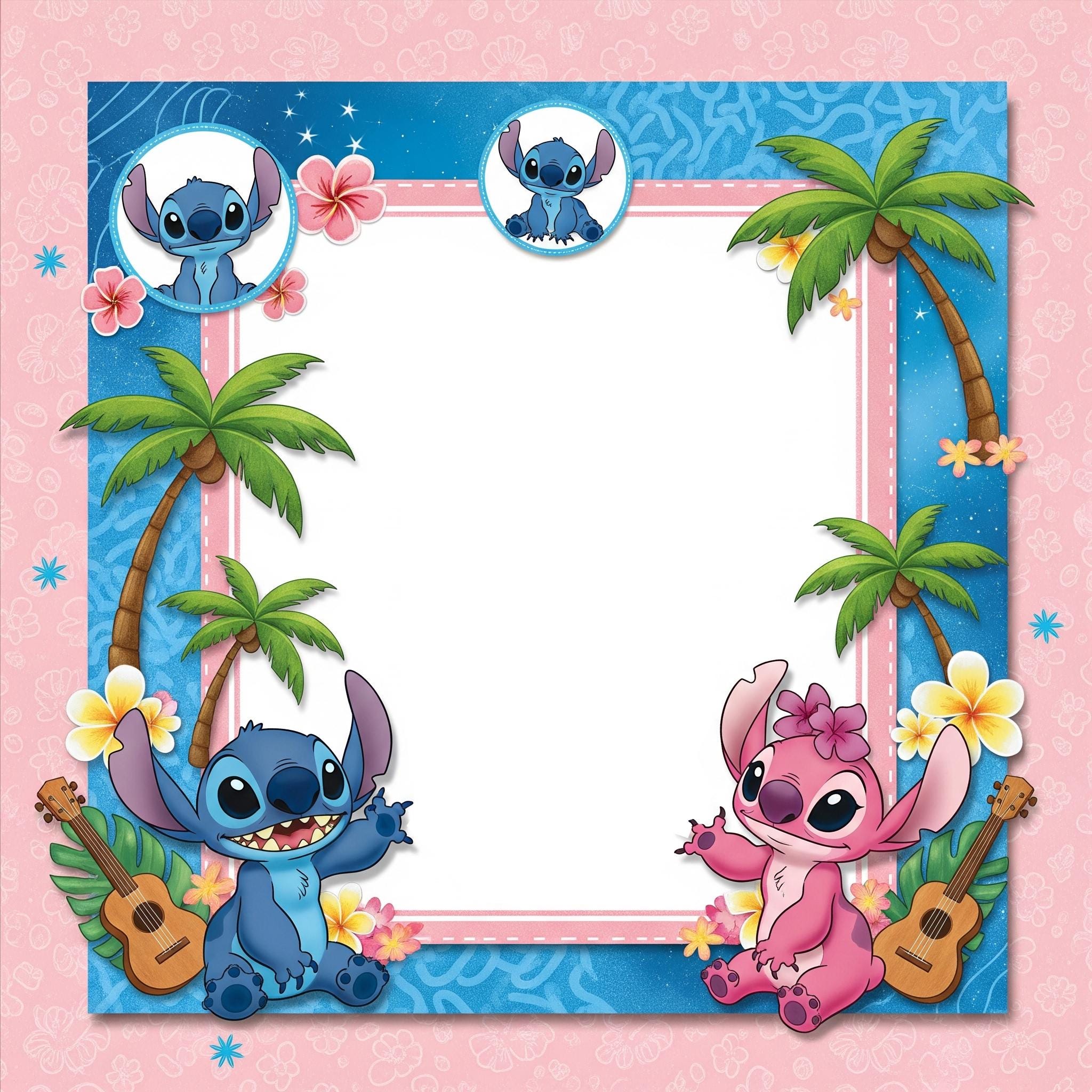 Lilo & Stitch Birthday Invitation | Hawaiian Luau Party | Instant ...