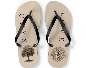 Onyx + Love Collection Flip Flops