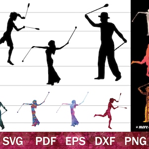Poi SVG-bundel, Flow Arts SVG, Circus Shirt Design digitale bestanden, Dance Poi PNG, Flow Arts-illustraties, Poi-illustraties, Poi Dancer-svg