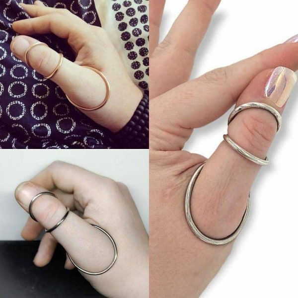 Thumb Splint 925 Silver Ring, MCP Hyperextension Splint, Arthritis Rings, Trigger splint Ring, Adjustable Arthritis Ring, EDS Splint Ring