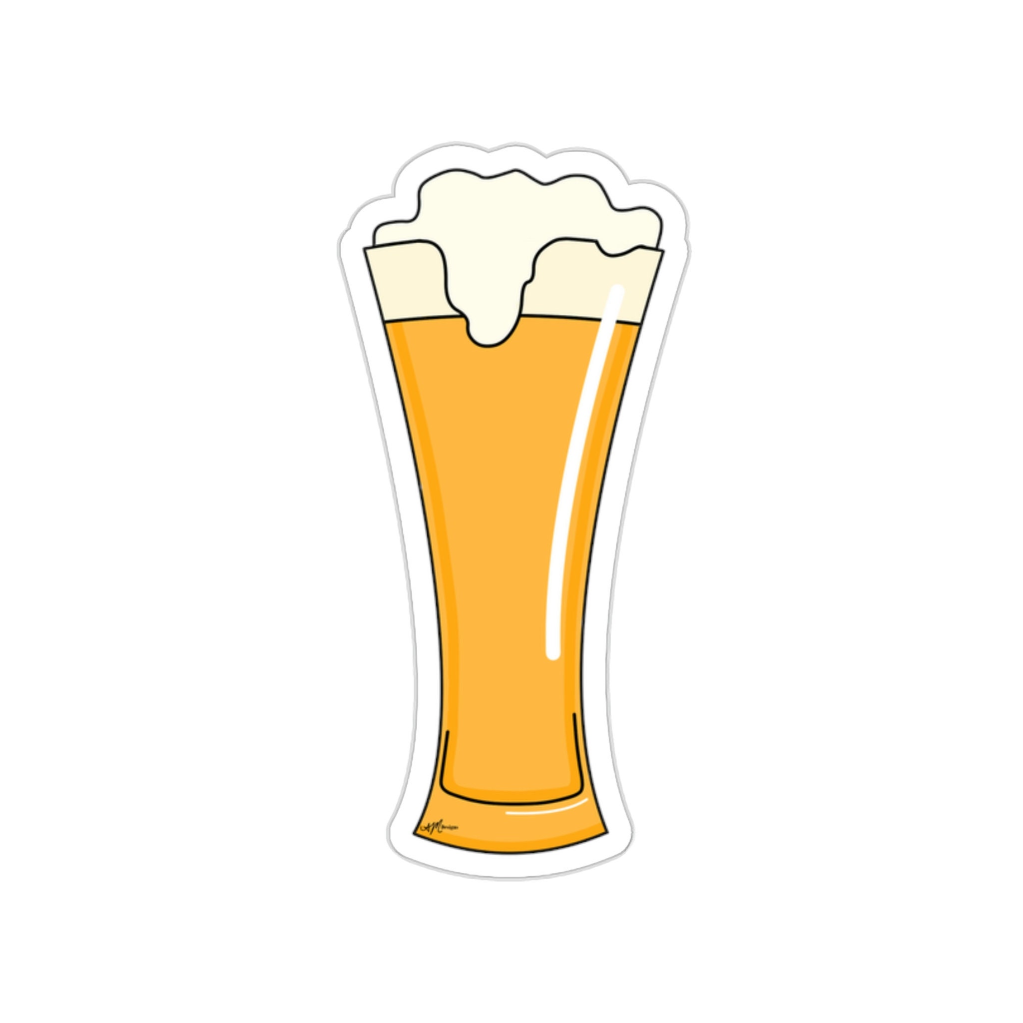 Tall Slim Fun Cute Beer Die-cut Sticker Decal Sticker for Beer Lovers ...