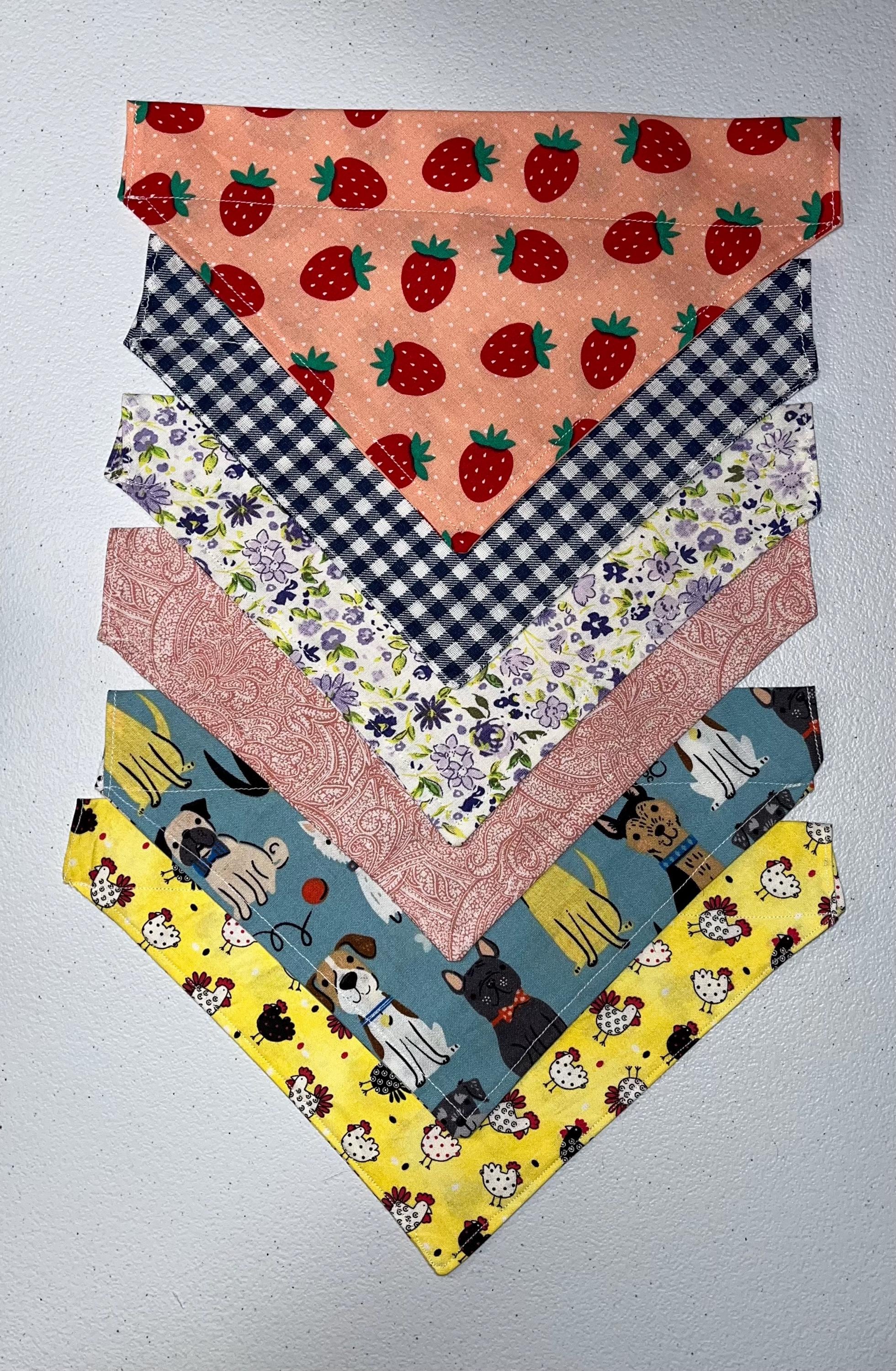 Hand Made Over the Collar Pet Bandanas