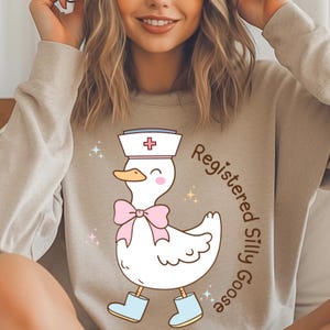 Lustige Krankenschwester Gans PNG - RN Geschenk, Gag Geschenk (Digitaler Download)