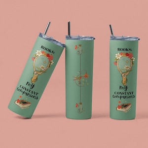 Personalized Book Tumbler Wrap: Book Lover Gift (Digital Download)