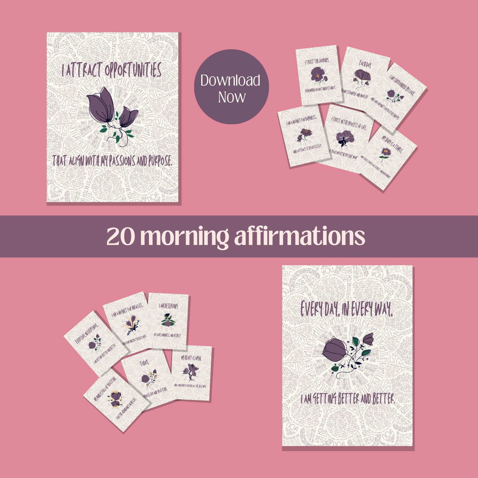 Morning Motivation positive Affirmations - Il Fullxfull.6227815451 Slnv