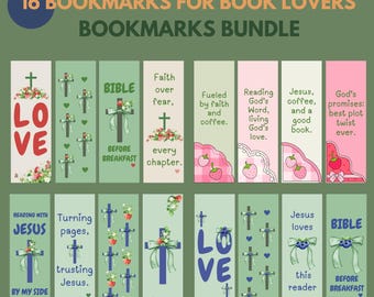 Christian Scripture Bookmarks: Coquette Faith-Based Set (Digital Download)