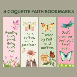 Butterfly Christian Bookmarks: Bible Verse Set (Digital Download)