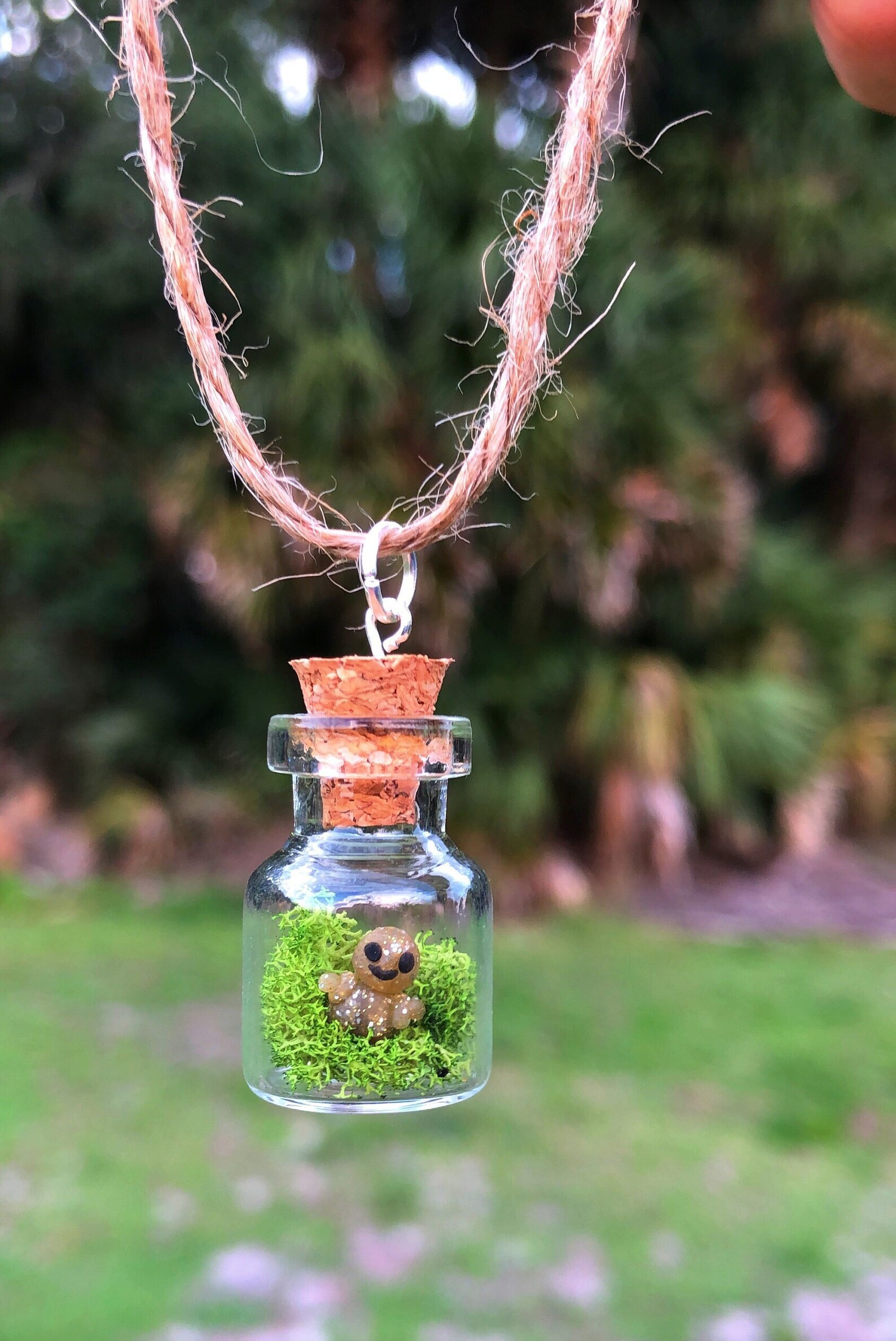 Golden Pet Rock in a Bottle! | Handmade Clay Ornament | Glitter Rock ...