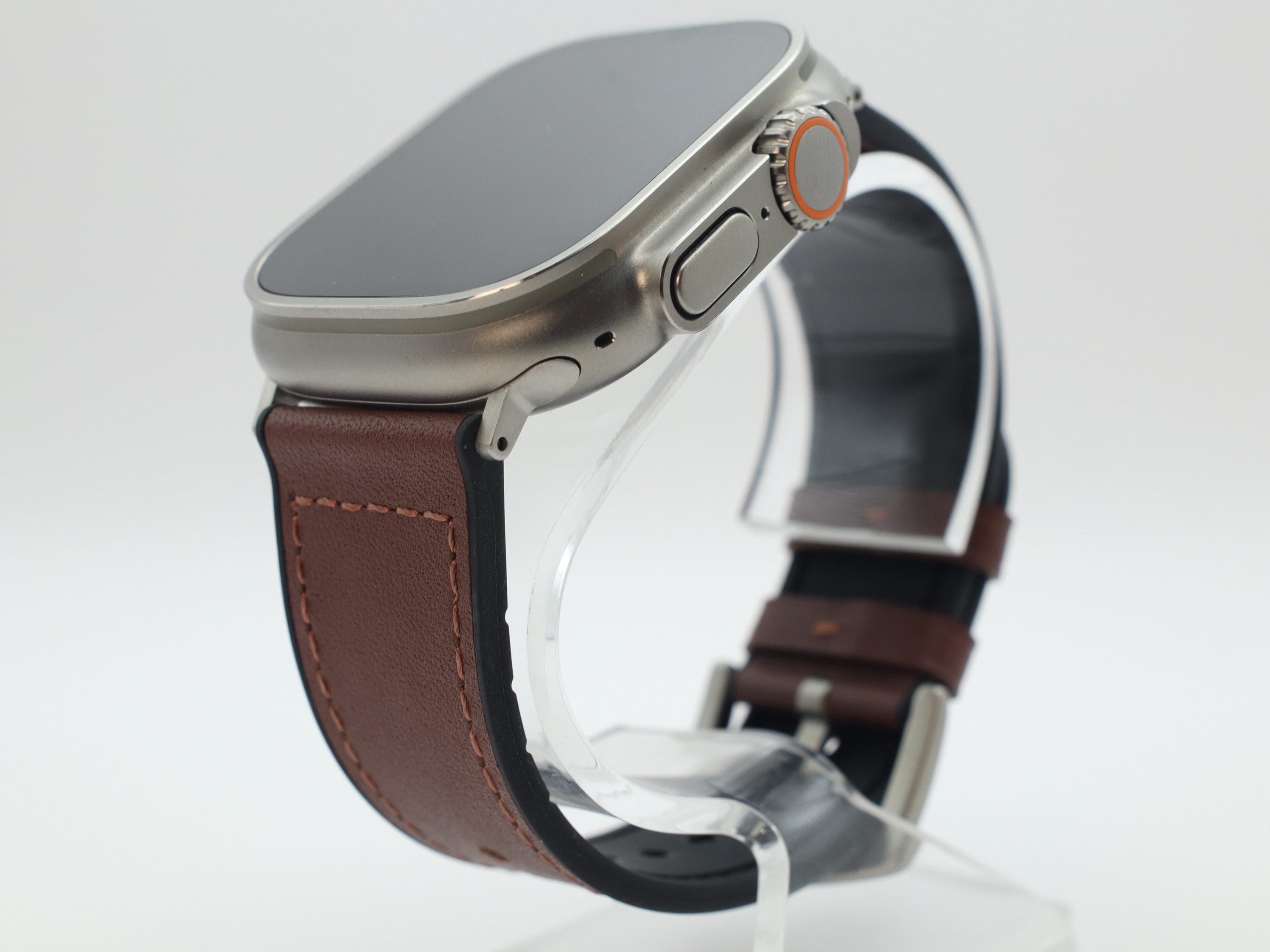 Ultra 3 Leather Band for Apple Watch Ultra 3/2/1 49mm - Genuine Leather Bracelet Brown/Retro/Black
