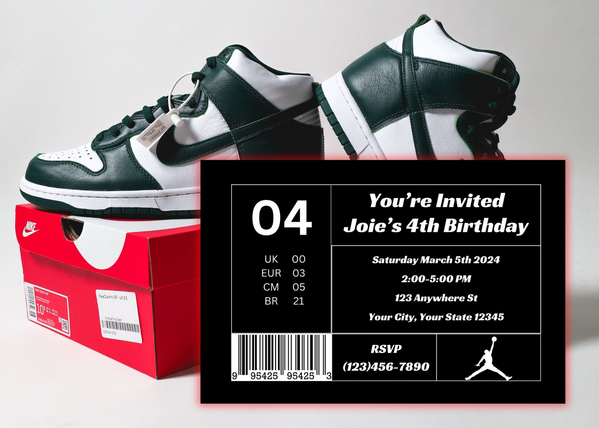 Editable Party Shoebox Label Template Shoebox Label Invitation Editable Party Shoebox Label Template Shoebox Label Invitation