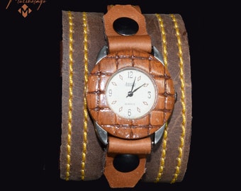 Adrienne Brown Band Watch‎ Cuff Adrienne Brown Band Watch Cuff - Etsy main image 3