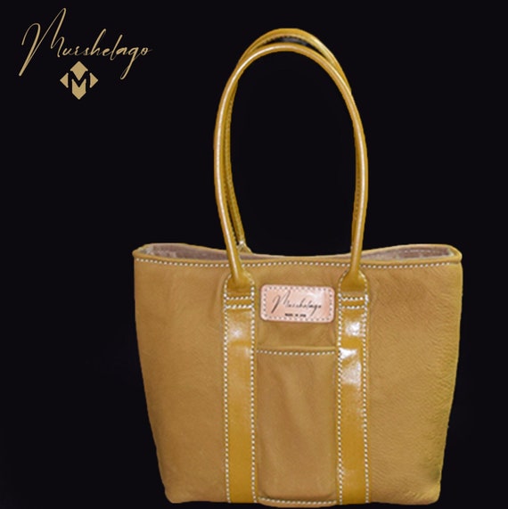 Elegant Gold and Tan Designer Women\'s Bag Tan Designer Bag - Etsy main image 3