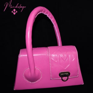 American Leather bag, leather handmade handbag,elegant bag,shoulder bag,women bag,handle bag,pink bag,designer bag,gift for her,made in USA