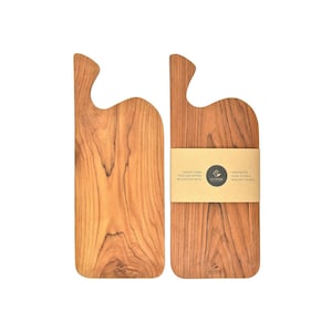Teak 50cm Schneidebrett, Holz Servierplatte Tranchierbrett, Lestarie Küchenbrett