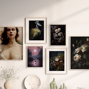 Dark Academia Digital Print Dark Academia Wall Art Vintage Oil Painting Digital Art Bundle