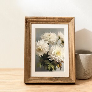 Floral Art Wall Decor Digital Print Painting  Oil Painting Gift Flower Art Print Flower Art Decor Flower Nursery Decor