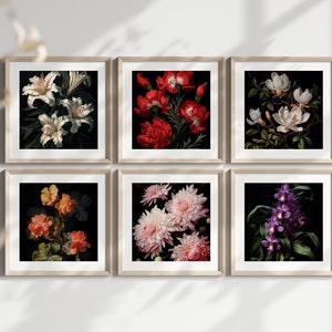 Floral Art Print Flower Wall Decor Floral Digital Print Floral Art Bundle Oil Paint Art Bundle