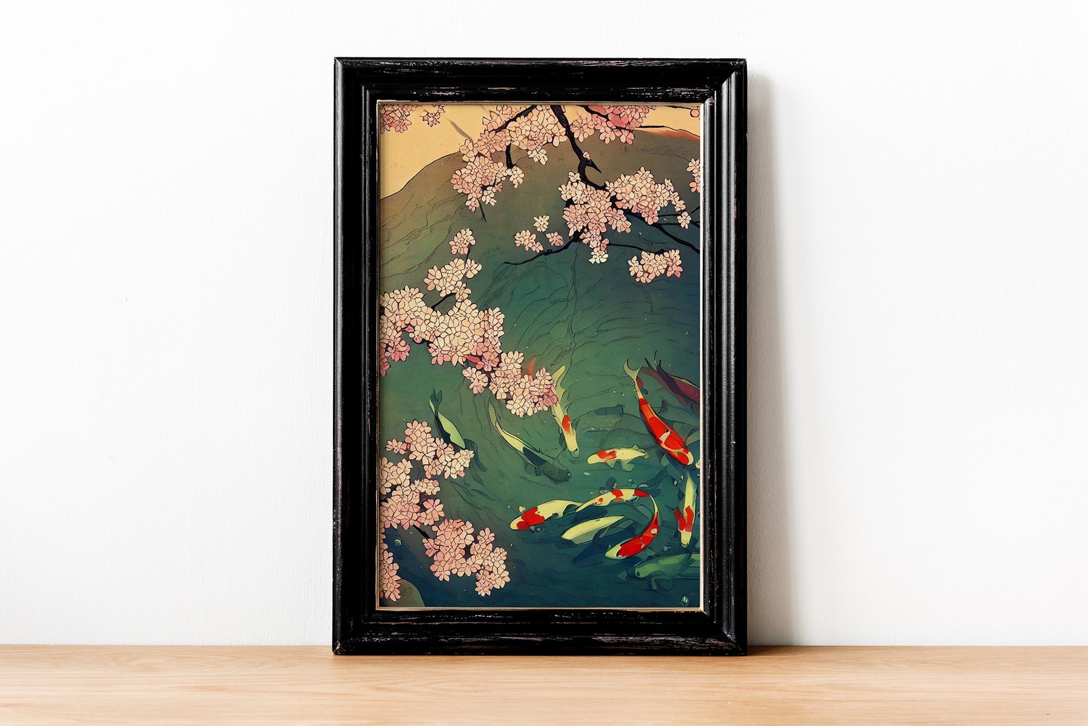 Cherry Blossom Art Set Japanese Art Set Decor Digital Print Wall Art