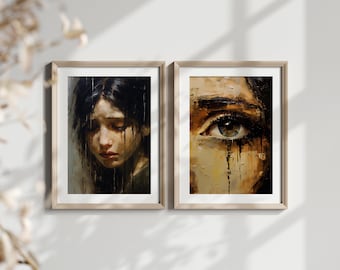 Dark Academia Wall Art bundle Moody Wall Decor Dark Academia Impresión digital Pintura al óleo Arte