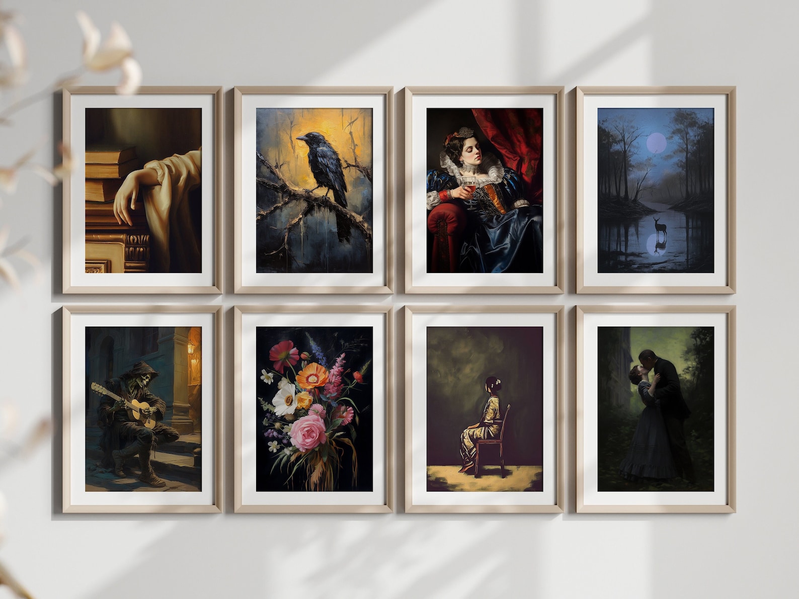 Dark Academia Digital Print Bundle Dark Academia Wall Decor Vintage Oil ...