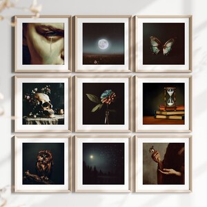 Dark Academia Wall Digital Print Dark Academia Art Dark Academia Wall Art Decor Moody Painting Vintage Oil Painting