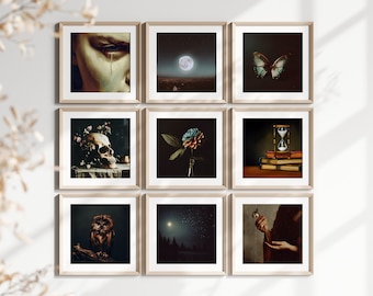 Dark Academia Wall Digital Print Dark Academia Art Dark Academia Wall Art Decor Moody Painting Vintage Oil Painting
