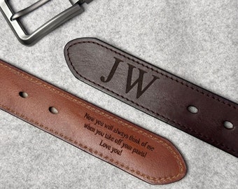 Custom Handmade Belt,Genuine Leather Belt,Father's Day Gift,Anniversary Gift,Engraved Leather Belt,Groomsmen Gift,Gift for Boyfriend