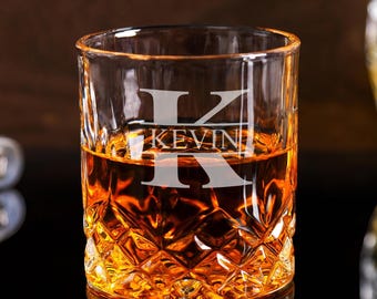 Personalisierte Groomsmen Whisky Gläser, gravierte alte Mode, Trauzeuge Geschenk