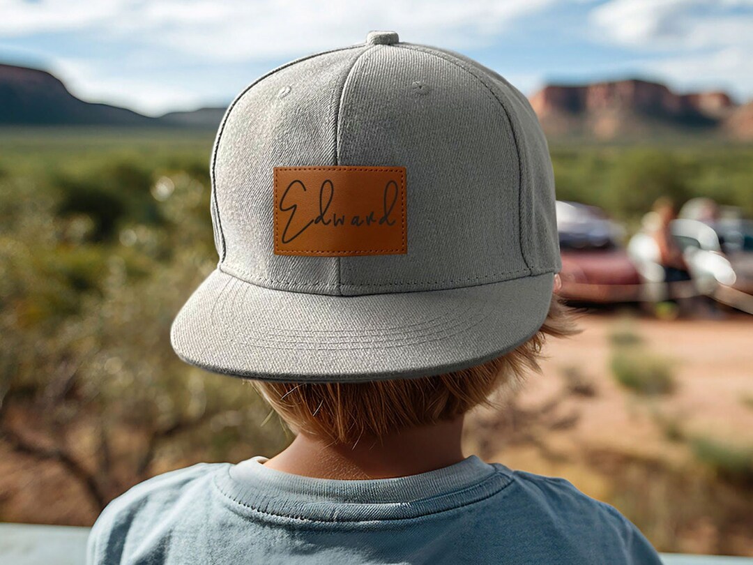 Personalized Infant Hat, Custom Toddler Hat, Hat for Dad and Son
