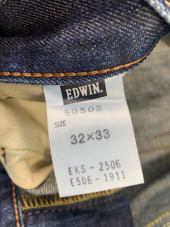 Size 34x31 Vintage Edwin Selvedge Japanese Brand … - image 8