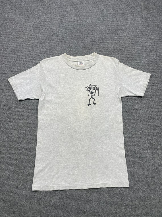 Vintage Rare 90s Stussy Stickman Made in USA Short Sleeve Vintage Rare 90s Stussy Stickman Made in USA Short Sleeve