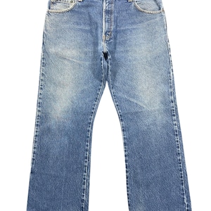 Size 36x28 Vintage 2000s Levis 517 Hippie Flared Bootcut Jeans Mid Waisted Denim Mom Men Jeans Jeans 517 Flared Levis Bootcut Light Wash W36