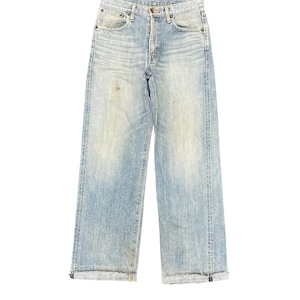 Size 31x31 Vintage Japanese Brand Edwin 505z Selvedge Redline Japanese Brand Faded Blue Light Jeans High Waisted Men Light Wash Jeans W31