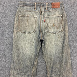 Vintage Edwin E-Function Jeans E2000 Japanese Brand Denim Blue Crosshatch Style (W32xL29) image 5