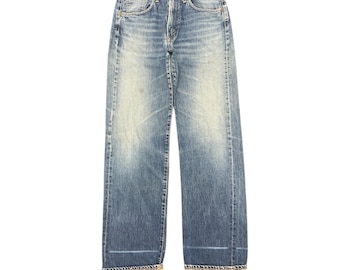 Vintage Edwin 505 Selvedge Jeans Sun Faded Light Wash (W30/L34)