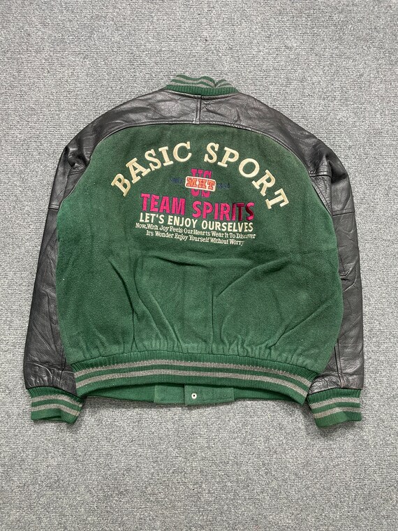 Baseball jacket vintage leather hotsell