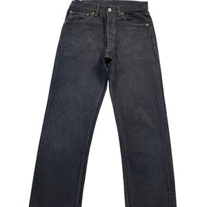 Größe 27x25 Vintage 80er Jahre Levis 501 Faded Schwarz Light Wash Jeans Mid High Waisted Denim Mom Herren Jeans 501 Boyfriend Jeans Faded Black Jeans W27