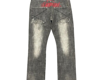Rare Vintage Japanese Brand Semantic Design Waxed Jeans 2000s - Etsy