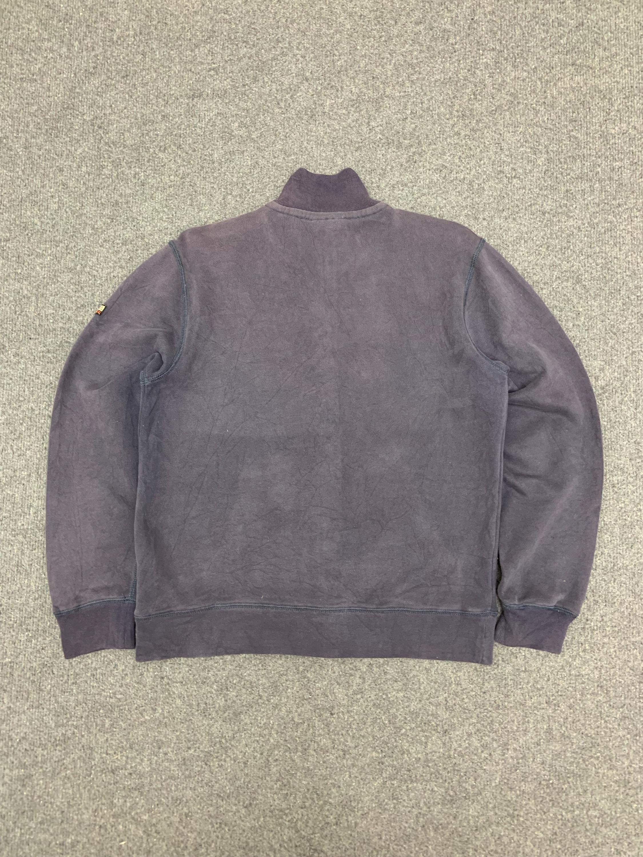 Vintage Napapijri Zip Bomber Jacket - Faded Casual Outdoor Style 