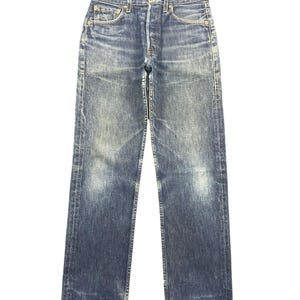Size 29x29.5 Vintage 90s Levis 501 Sun Faded Blue Light Wash Jeans Mid Waisted Denim Mom Jeans 501 Boyfriend Jeans 501 Faded Blue Jeans W29