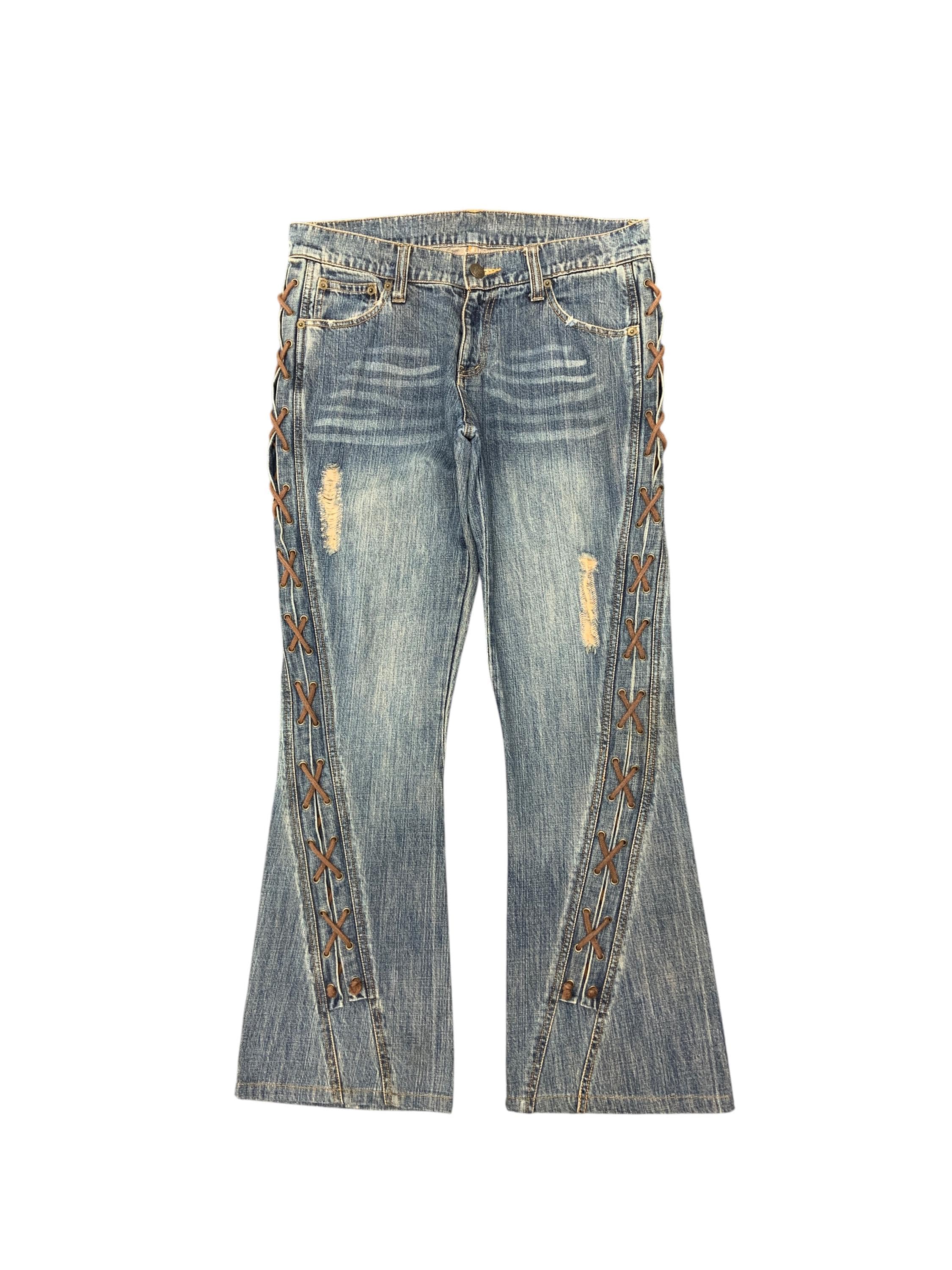 00s japanese label super flare denim pants lgb 14th addiction 