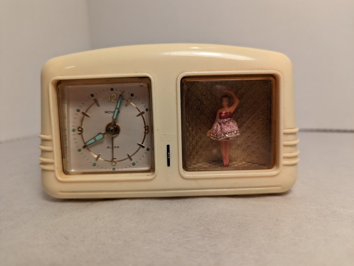 Vintage Ballerina Clock Etsy