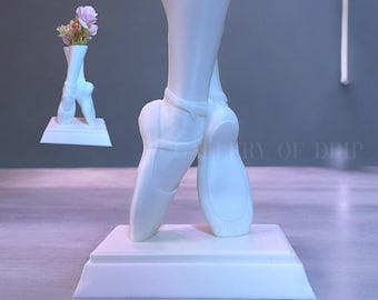 Ballerina Vase, Ballet Flower Pot,  Shoe Planter, Succulent, Cacti, Air Plant Home Garden Decor, Indoor Outdoor Art, Living Room, Statue