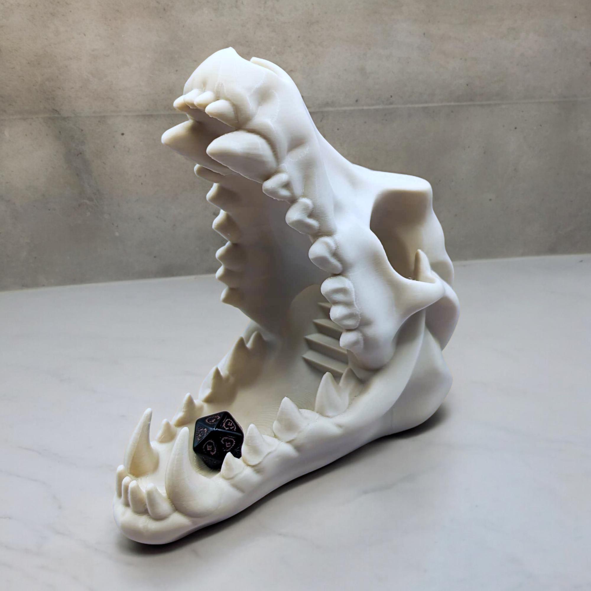 Wolf Skull Dice Tower | Beast Skeleton | Dungeons and Dragons | DnD, D&D Accessories | Unique Gamer Gift, RPG, TTRPG, Custom Table Top Board