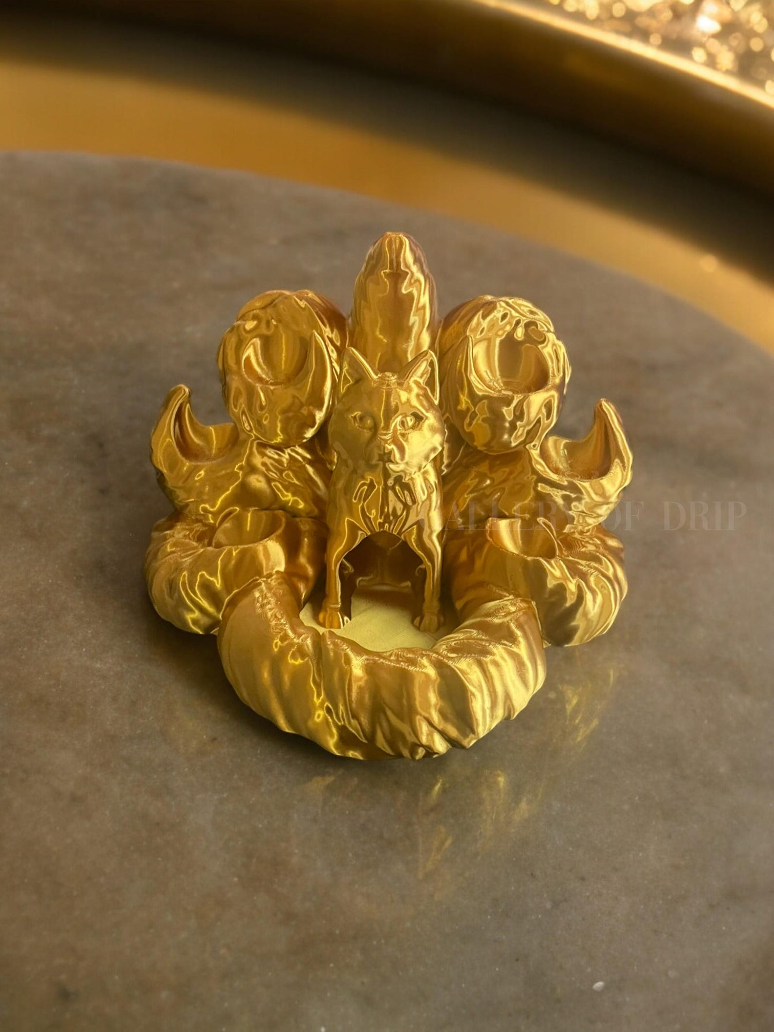 Wolf Pup Dice Tower | Kitsune Fox | Dungeons and Dragons, DnD, D&D Accessories, Unique Gamer Gift, RPG, TTRPG, Custom Table Top, Nine Tailed