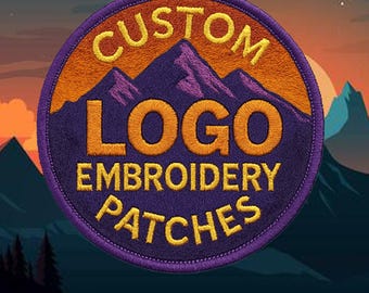 Personalized Embroidered Patch- Custom Logo Patch - Iron-On & Sew-On, No Minimum - Patch For Clothes